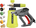 M MINGLE High Pressure Washer Gun with Foam Lance for Car Wash