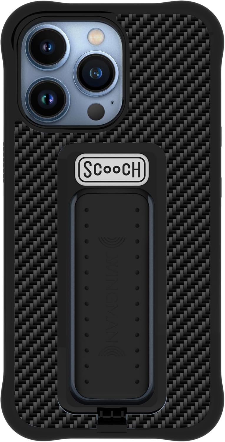 Scooch iPhone 13 Pro Case with Stand, Military Grade Protection