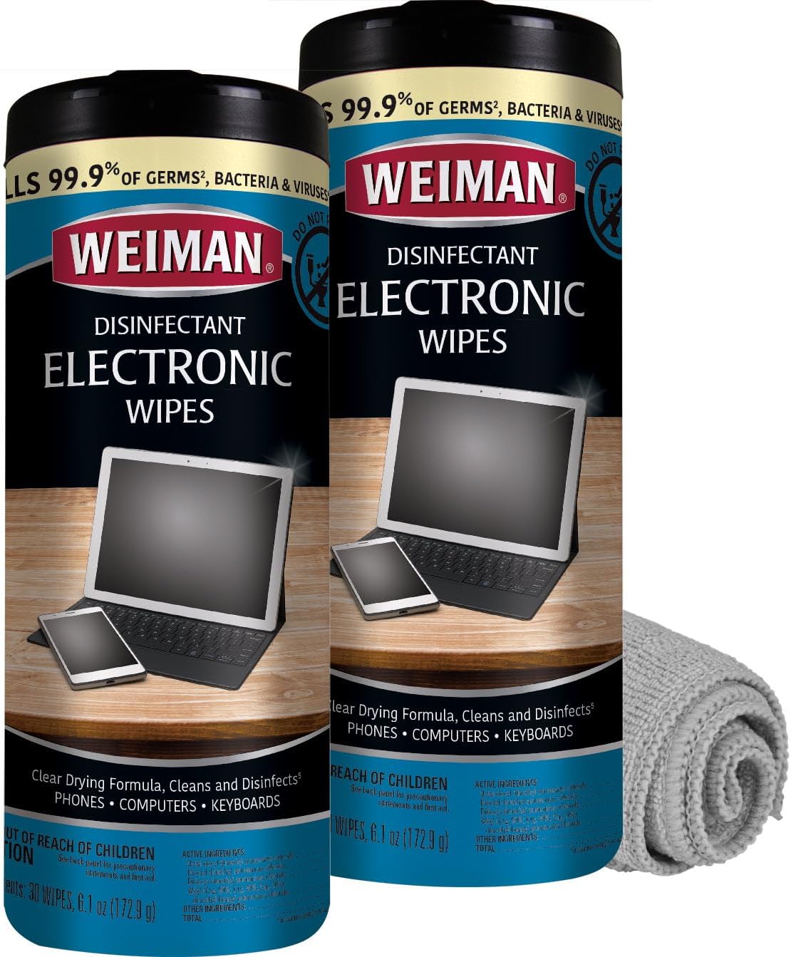Weiman Electronics Cleaning Wipes - Safely Disinfect Tech!