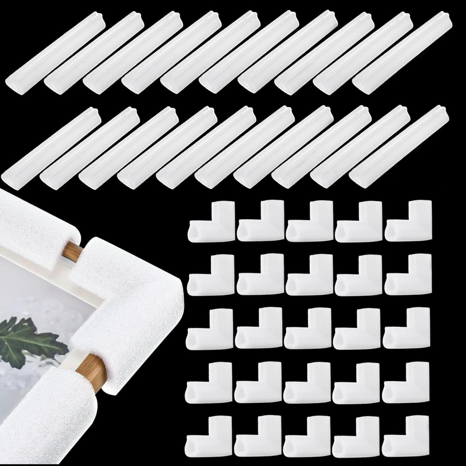 40 Pcs TV Moving Foam Corner Protectors for Safe Shipping