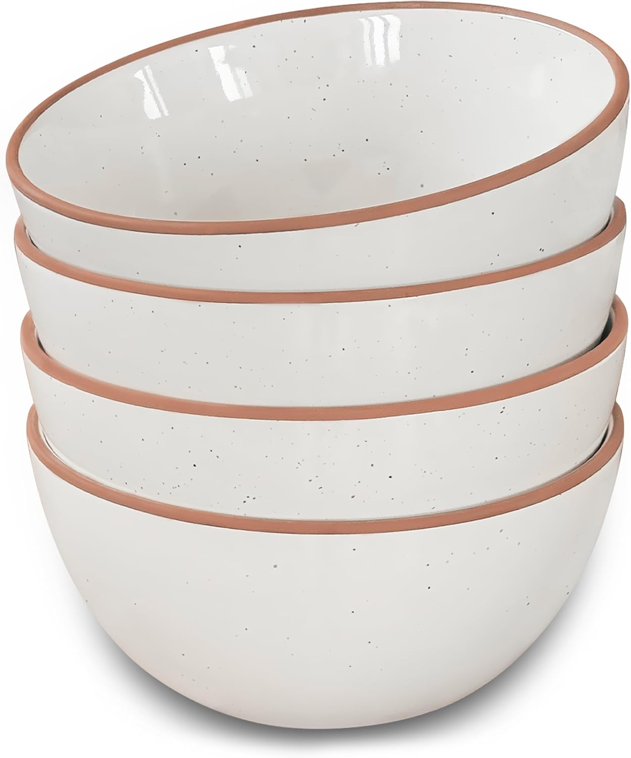 Mora Ceramic Bowls Set of 4 - Perfect for Cereal, Salad, and More