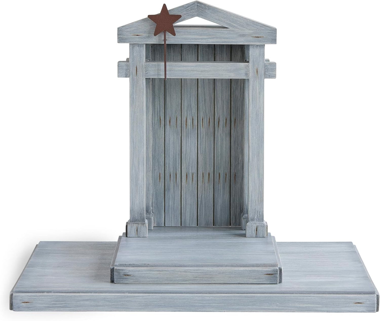 Willow Tree Creche for Classic Nativity - Hand-Painted Wood Backdrop