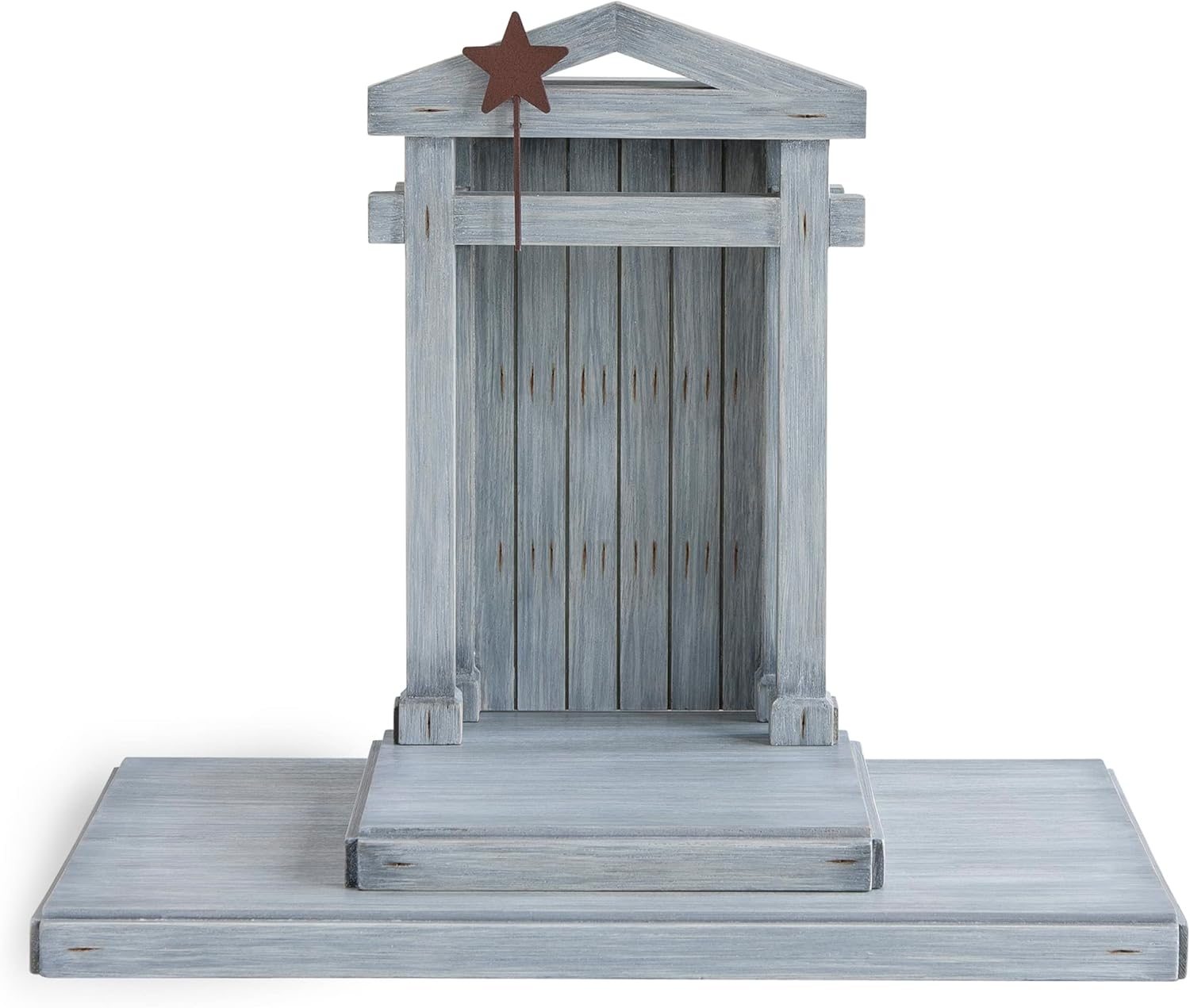 Willow Tree Creche for Classic Nativity - Hand-Painted Wood Backdrop