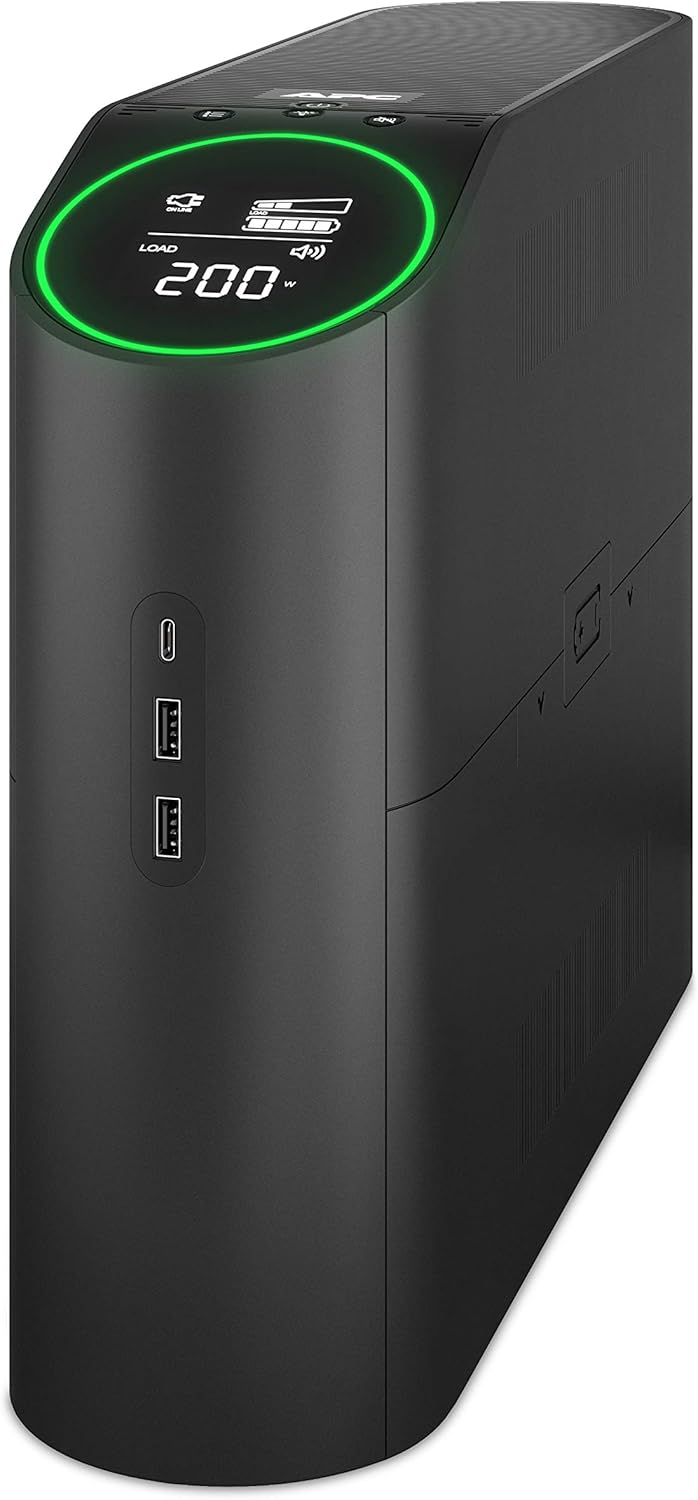 APC Back-UPS Pro Gaming UPS with USB-C Charging and AVR