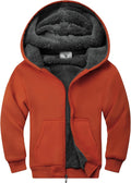 Kids Sherpa Fleece Hoodie Jacket Unisex Design for Winter Comfort