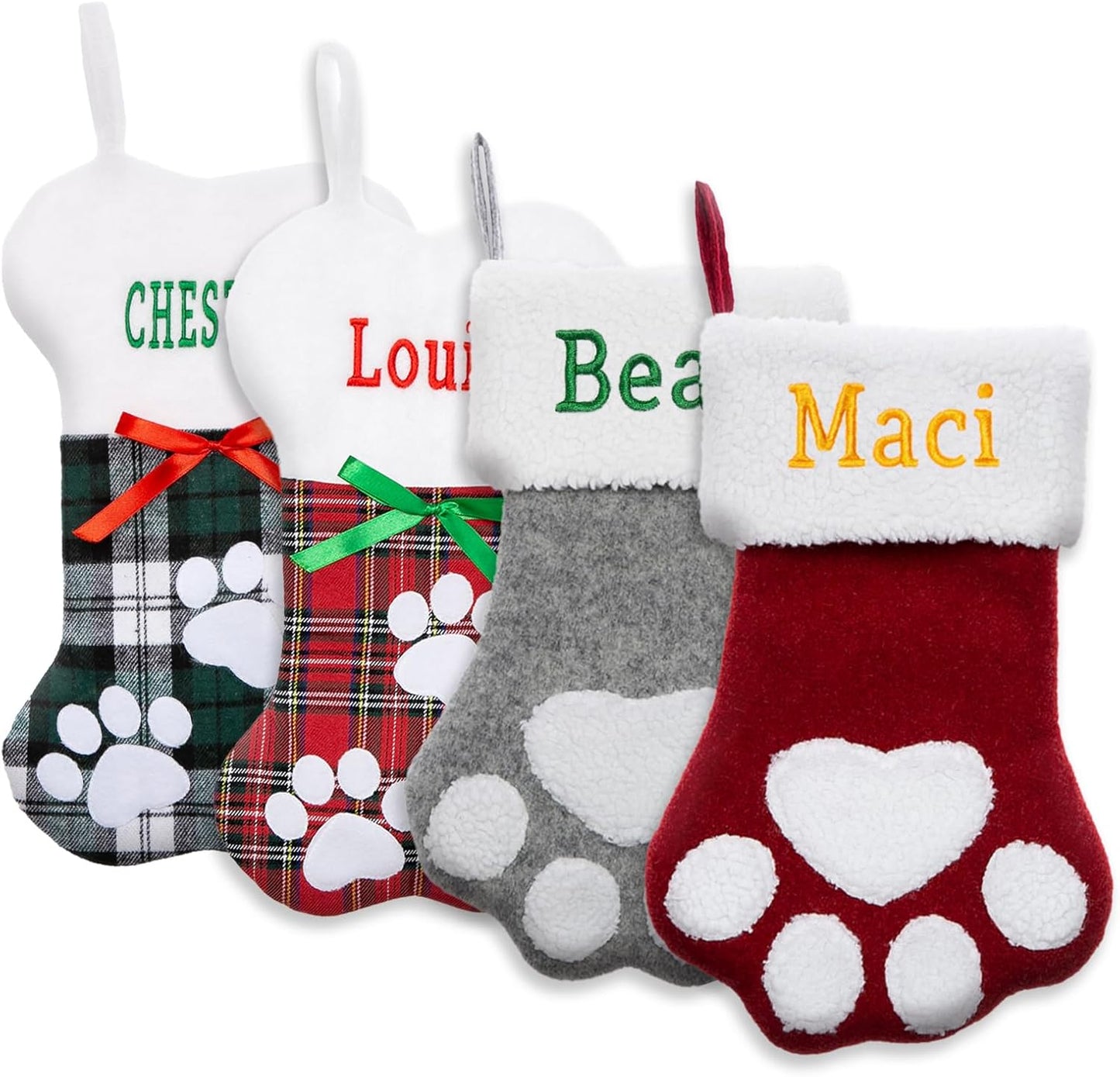 Personalized Christmas Stockings for Dogs and Cats - Custom Decor