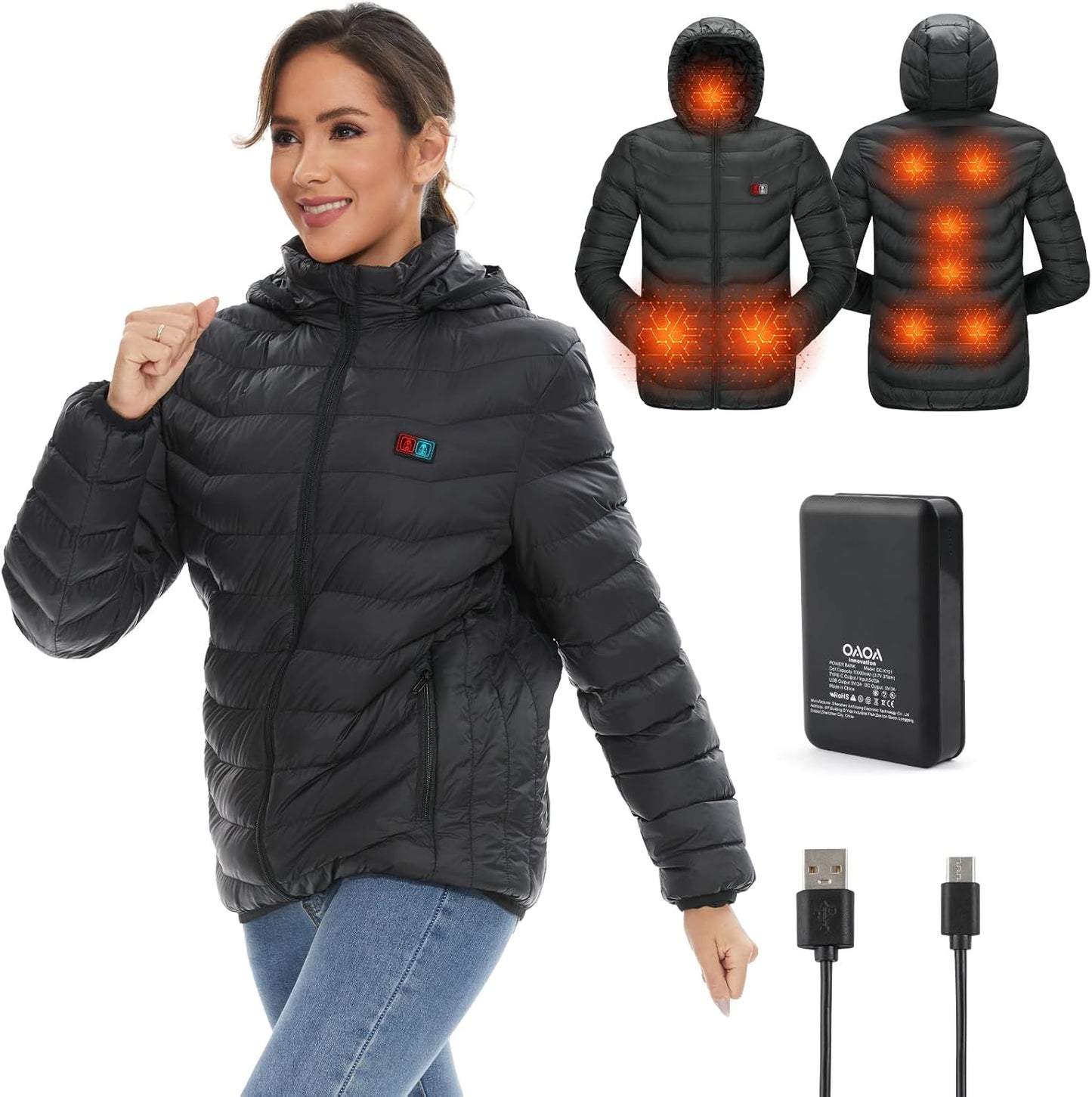 Stay Cozy Anywhere with OAOA Heated Jacket