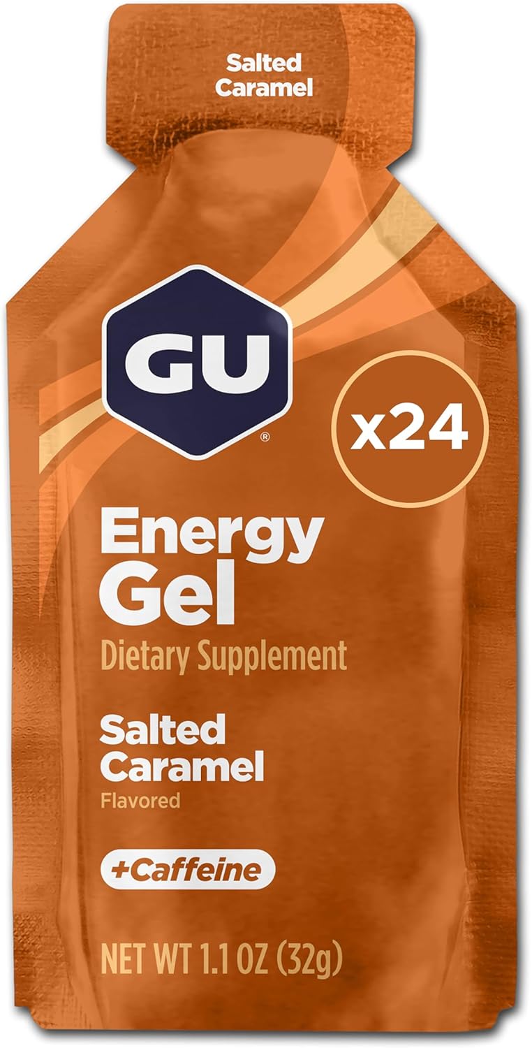 GU Energy Original Sports Nutrition Energy Gel, Salted Caramel