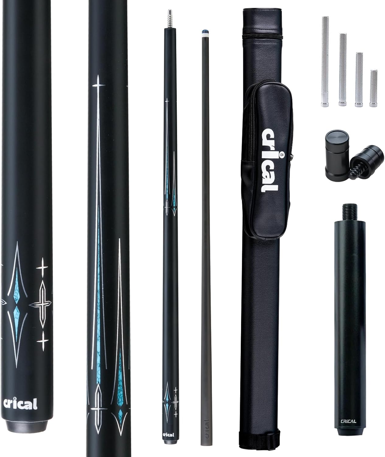 Professional Carbon Fiber Pool Cue Stick 58in for Billiards
