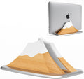 Vertical Laptop Stand - Snow Peak Wooden Holder for MacBook & More