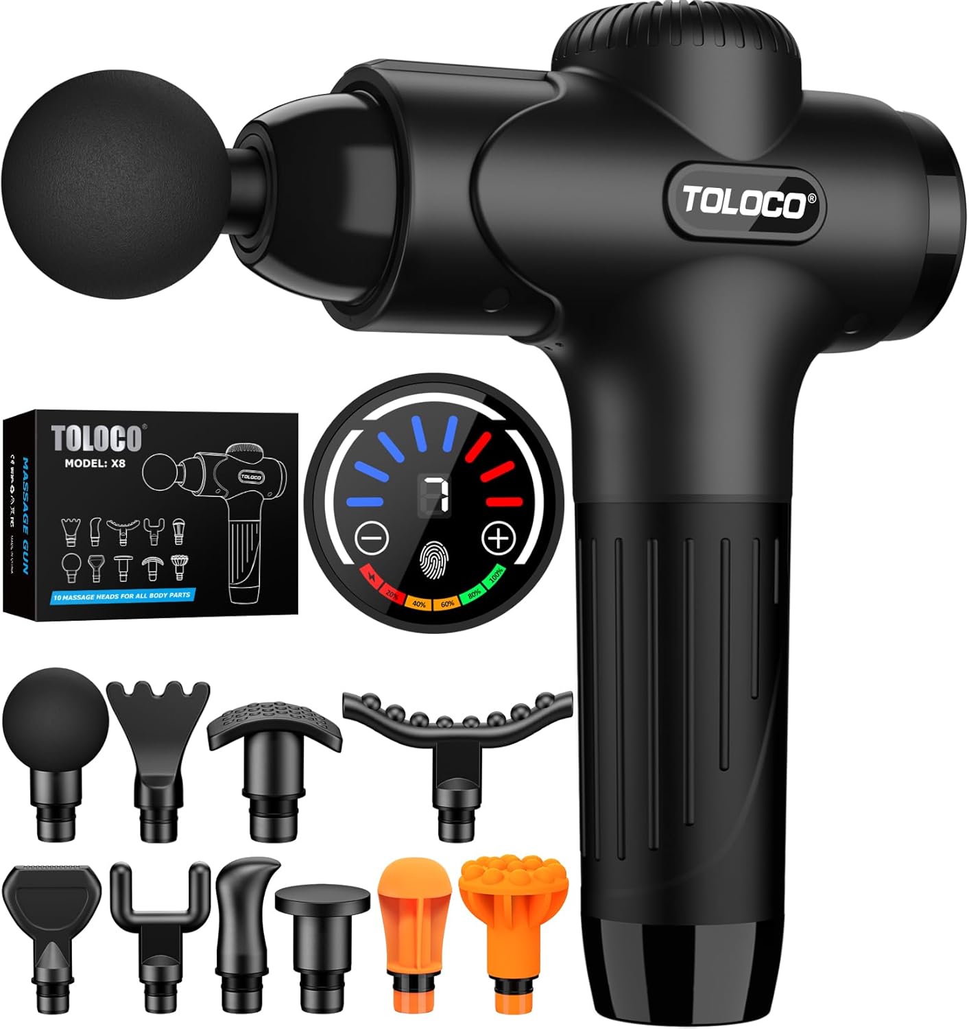 TOLOCO Massage Gun Deep Tissue for Athletes and Relaxation