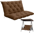 Porch Swing Cushion with Backrest 5 in Thick Waterproof Bench Cushion