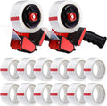 2 Pack Packing Tape Dispenser Gun for Heavy Duty Sealing Tasks