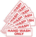 Hand Wash Only Wall or Door Sign - Durable Kitchen Sink Notice