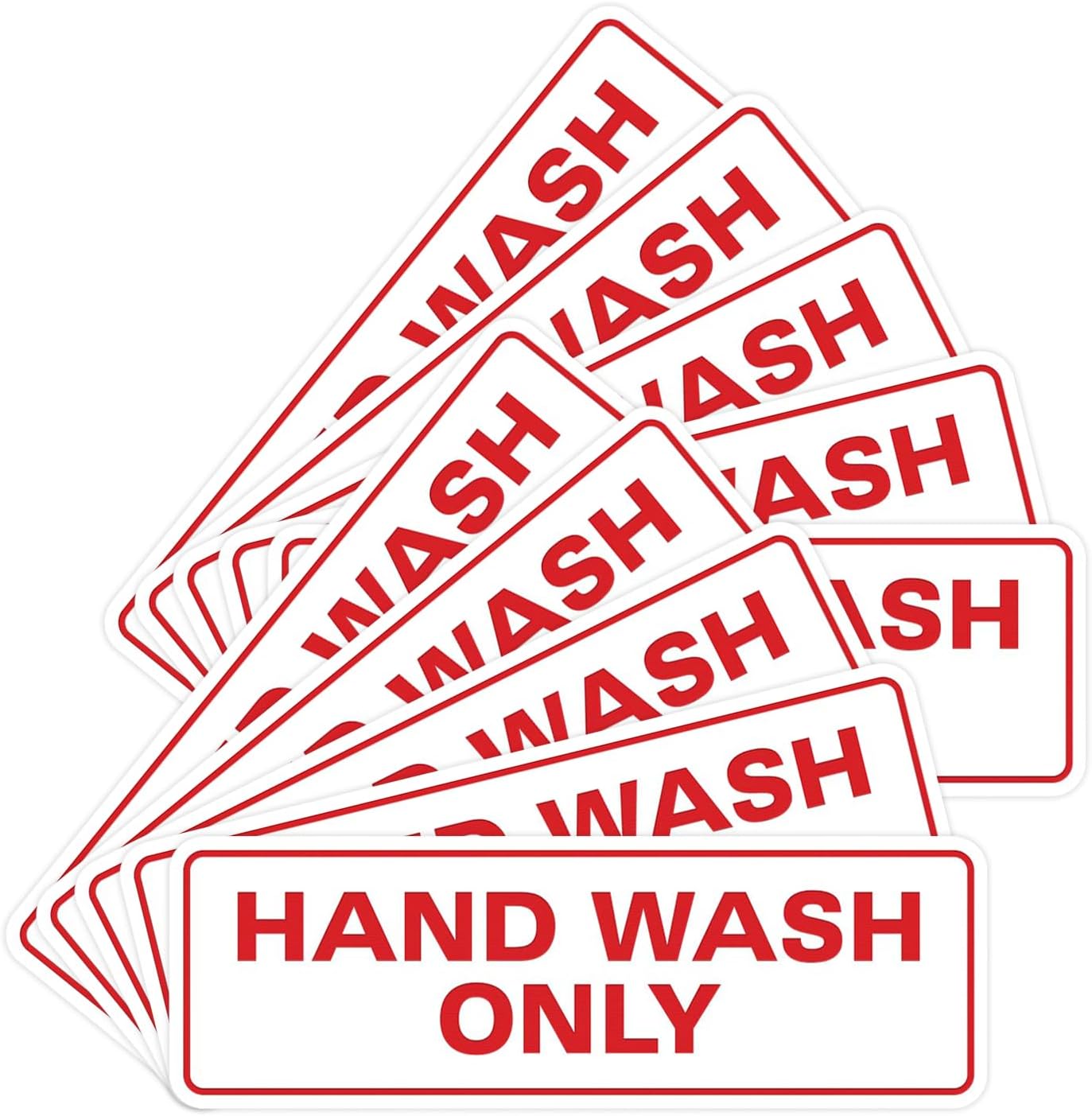 All Quality Hand Wash Only Wall Sign - Easy Installation Kitchen Sink