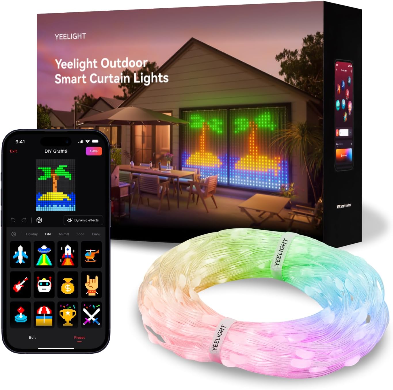 YEELIGHT Smart Curtain Lights - Customizable 100+ Designs!