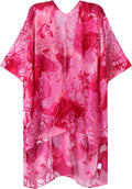 MJ SERECA Women's Burnout Velvet Kimono for Effortless Style