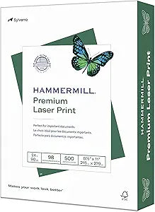 Hammermill Printer Paper Premium Laser Print 24 lb 8.5 x 11 in Ream