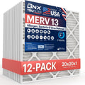 BNX TruFilter 20x20x1 MERV 13 Air Filter for HVAC Systems