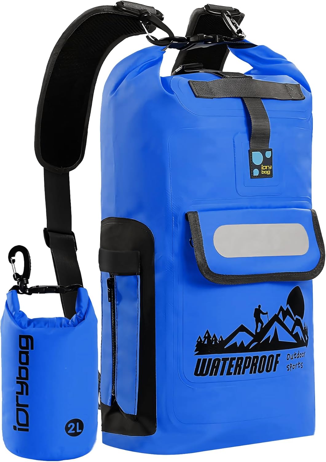 IDRYBAG Waterproof Backpack - 20-40L, Ultimate Dryness Guaranteed