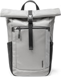 tomtoc Roll Top Laptop Backpack - Lightweight Water-Resistant Daily