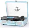 Vinyl Record Player with Bluetooth and Bass Control for Music Lovers