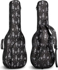 Electric Guitar Gig Bag with Skeleton Print - Padded Backpack Case