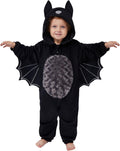 Spooktacular Creations Halloween Baby Bat Jumpsuit - Cozy Hooded