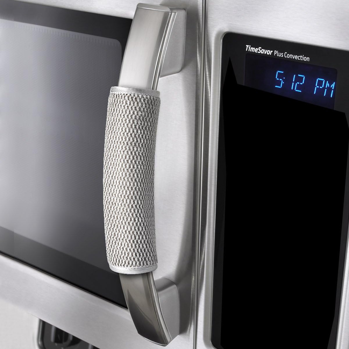 Protective Gray Plush Door Handle Covers - Say Goodbye to Drips & Dust!