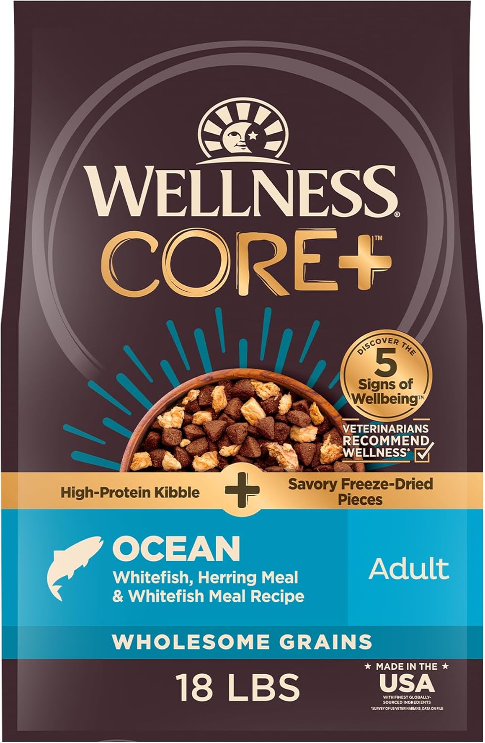 Wellness CORE+ Dry Dog Food with Ocean Whitefish & Herring Recipe