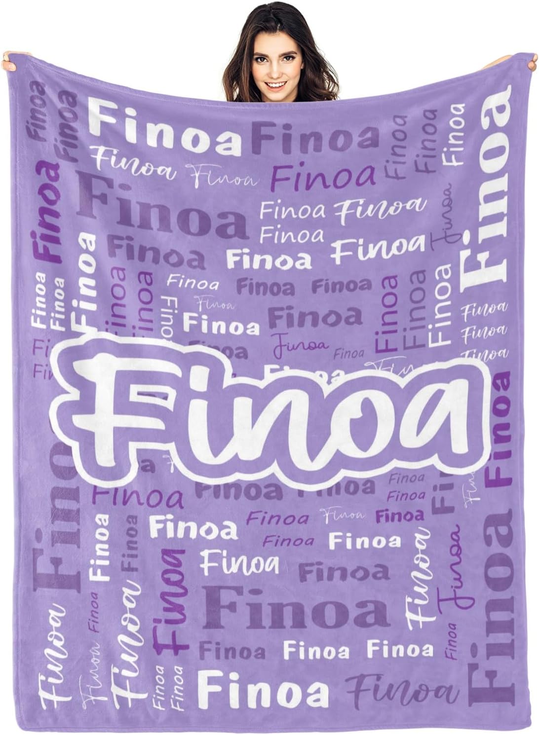 Custom Blanket with Name Personalized for Kids and Adults