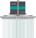 Square Rain Shower Head High Flow Stainless Steel - Brushed Nickel