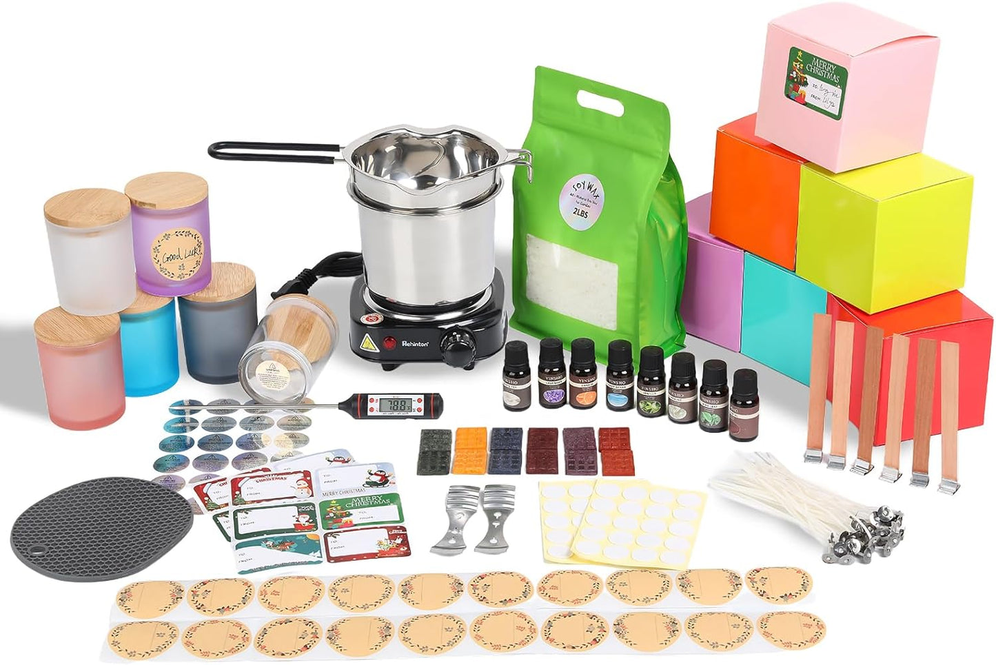 Hehinton Candle Making Kits for Beginners - Complete DIY Set