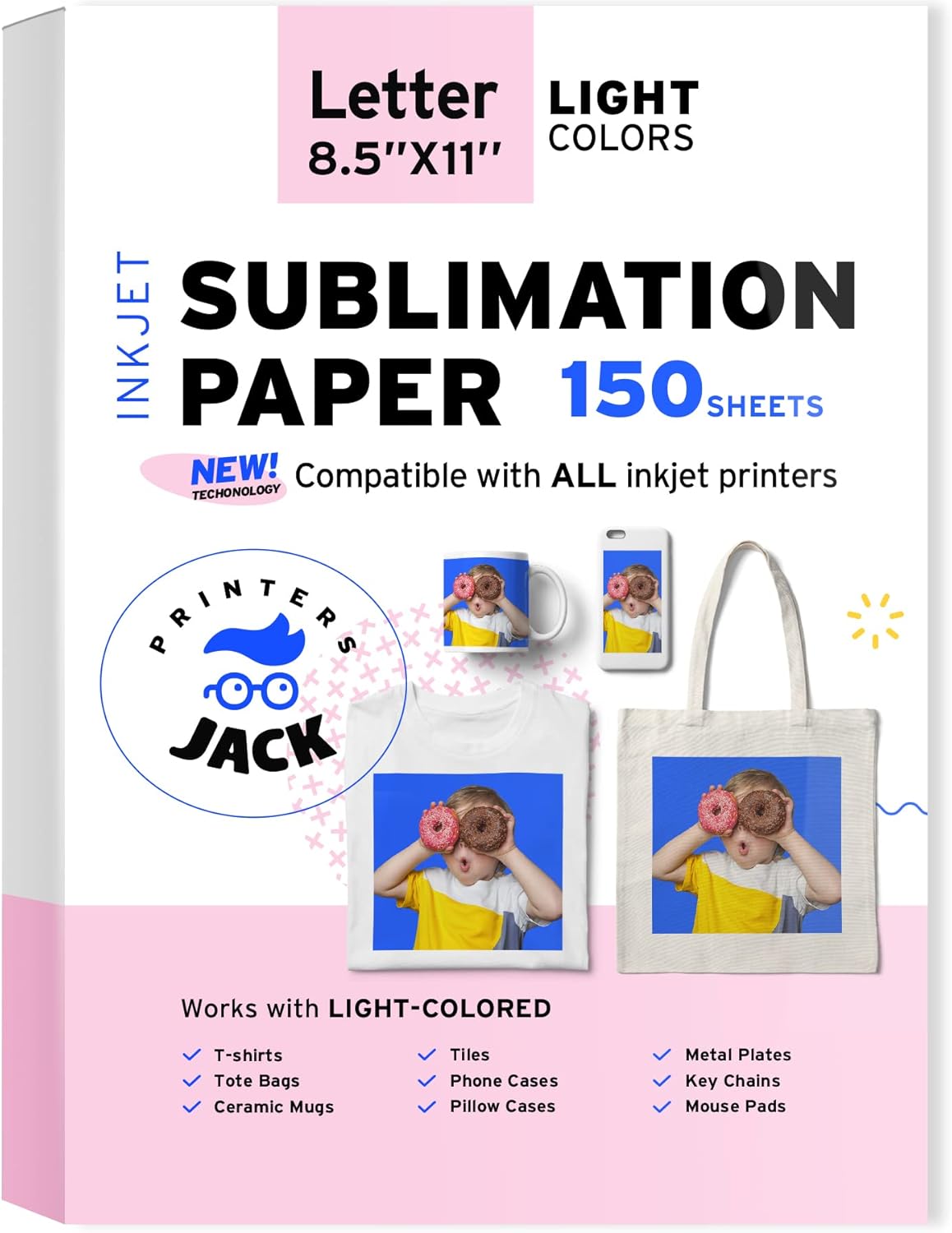 Sublimation Paper 150 Sheets - For Inkjet Printers