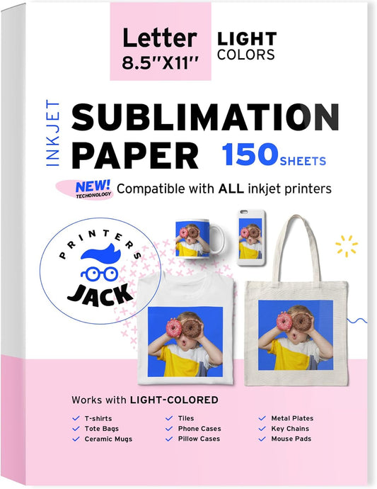 Sublimation Paper 150 Sheets - For Inkjet Printers