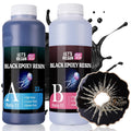 Black Epoxy Resin Kit 44oz - Bubble Free High-Gloss Finish