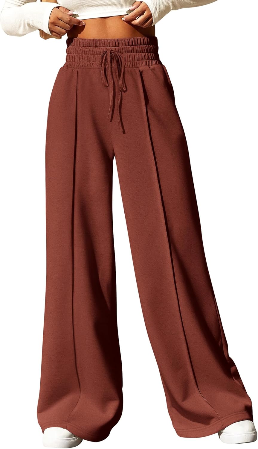 BTFBM Womens Wide Leg Sweatpants Comfy Casual Joggers Pants