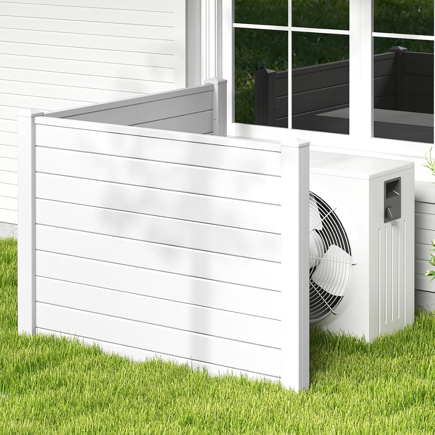 Giantex Outdoor AC Fence - Privacy and Decor in One!