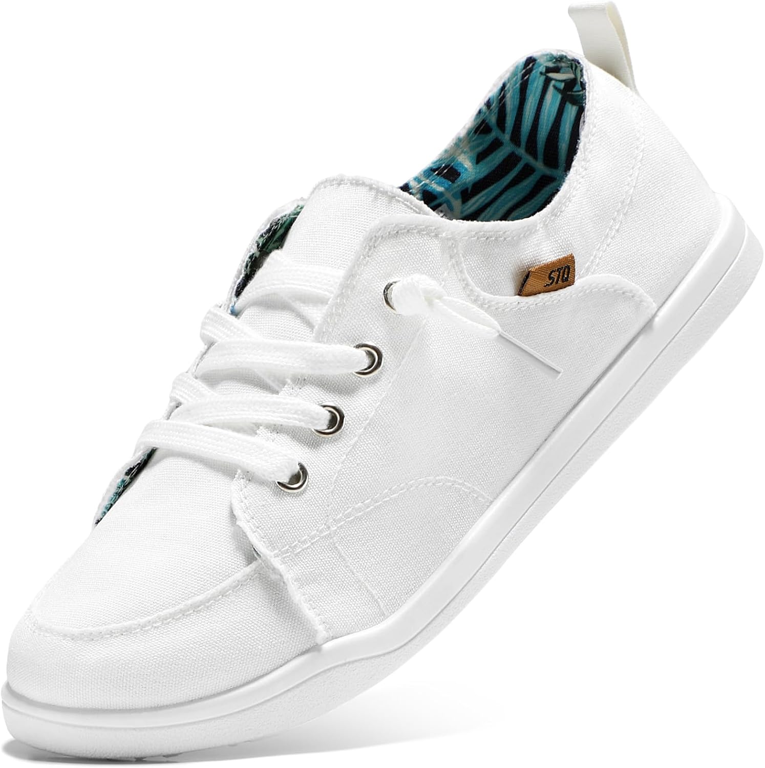 STQ Slip on Sneakers for Women - Casual Canvas Shoes
