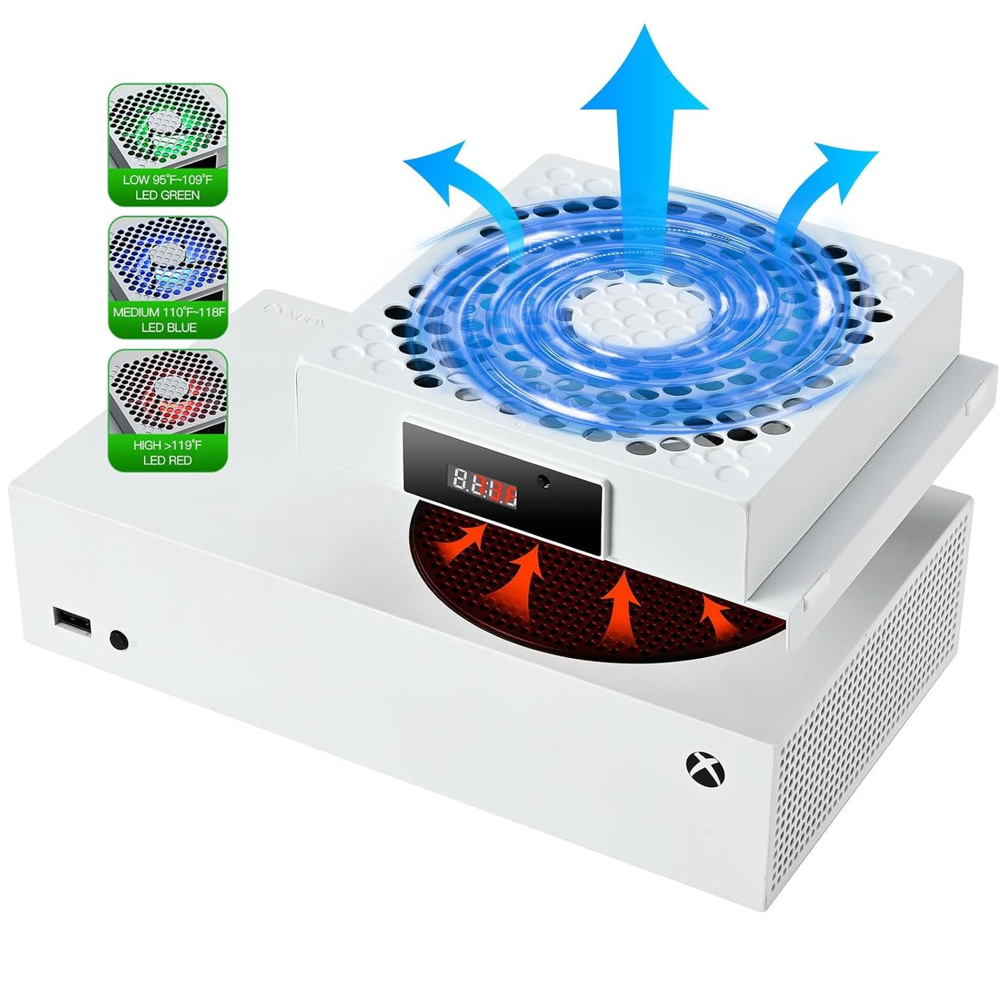 DEPGI Cooling Fan for Xbox Series S with Smart Control Features