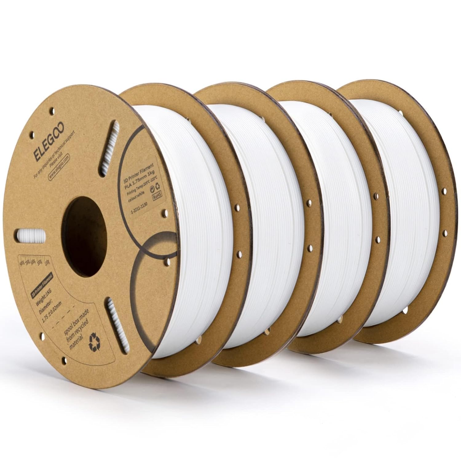High Quality 1.75mm White PLA Filament for 3D Printing Projects