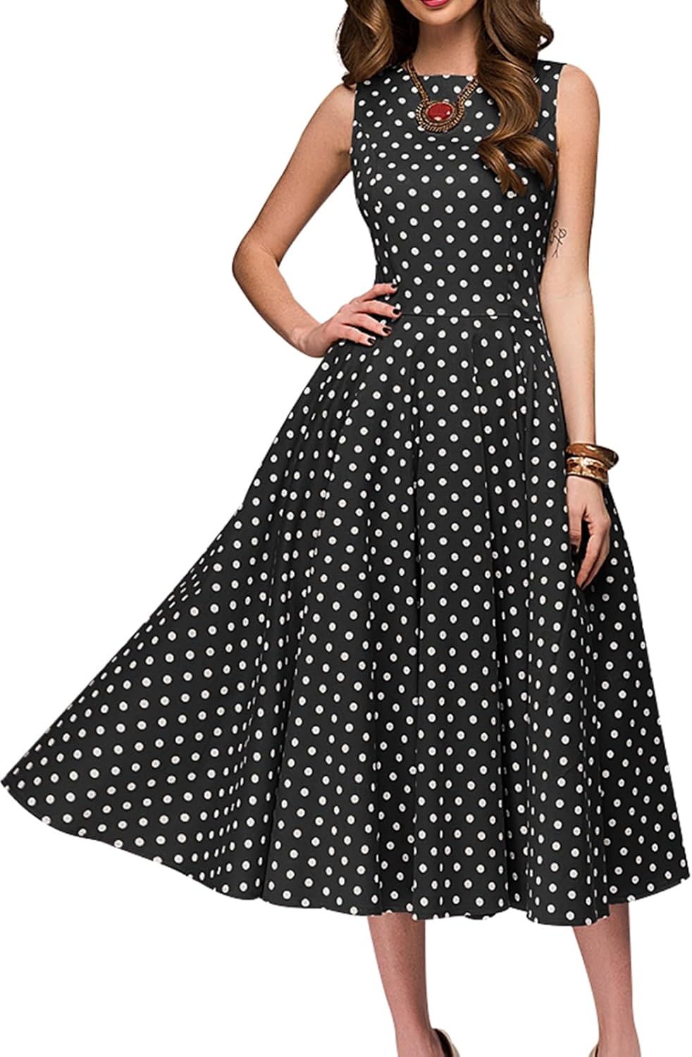 Simple Flavor Women's Vintage Dress for Parties and Events