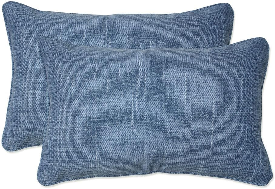 Pillow Perfect Tory Solid Indoor/Outdoor Lumbar Pillow Set