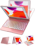 MMK iPad 6th Generation Case with Keyboard - 10 Color Backlight Rose