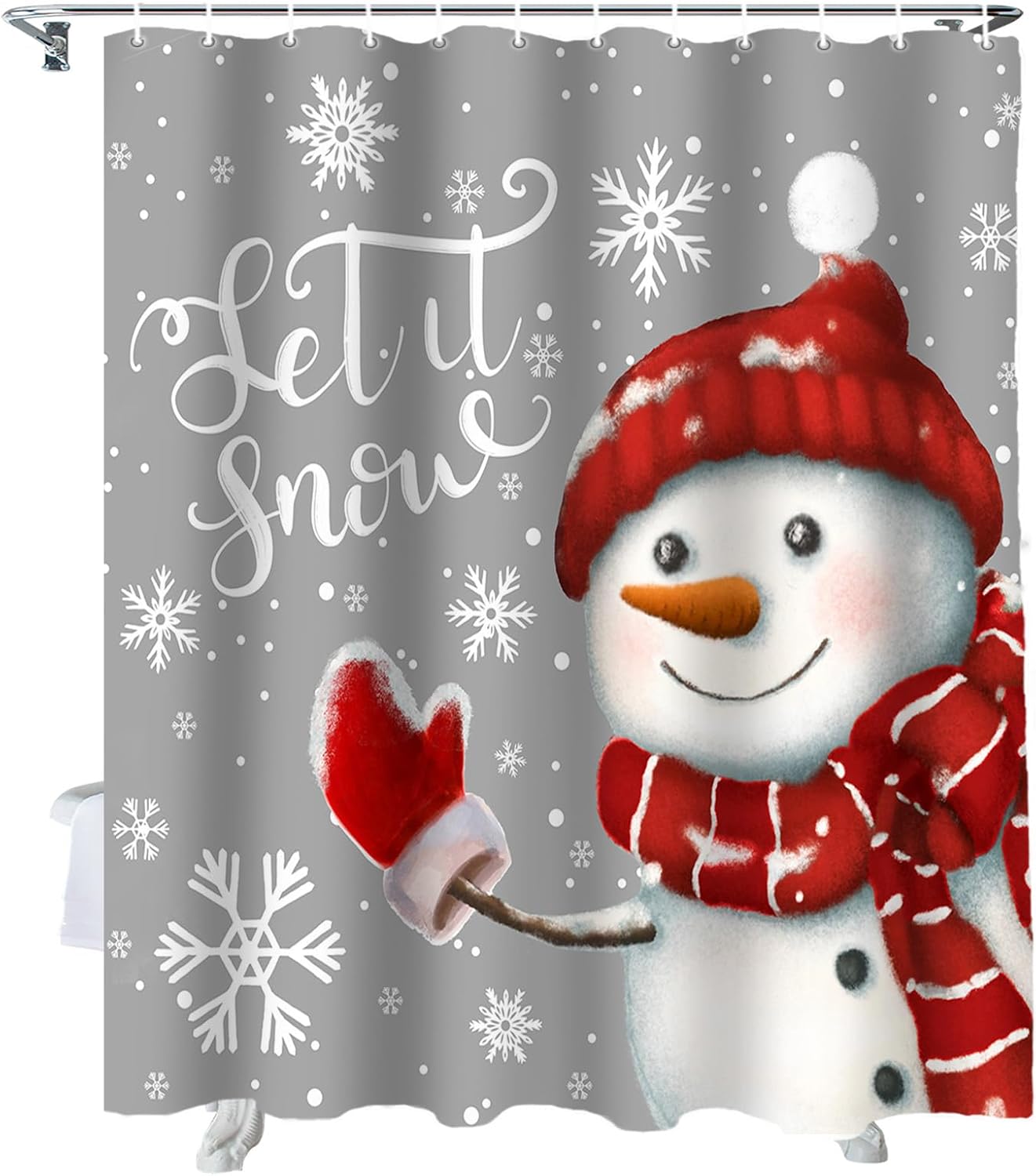Holiday Cheer: Snowman Shower Curtain Set