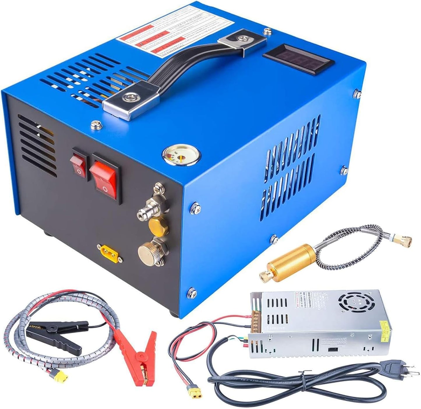 Powerful 4500Psi PCP Air Compressor - Dual Power Source