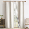 Pinch Pleat Full Blackout Curtains 96 in 2 Panel - Linen Blend