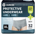 SUNKISS Incontinence Underwear for Men XLarge - Maximum Absorbency