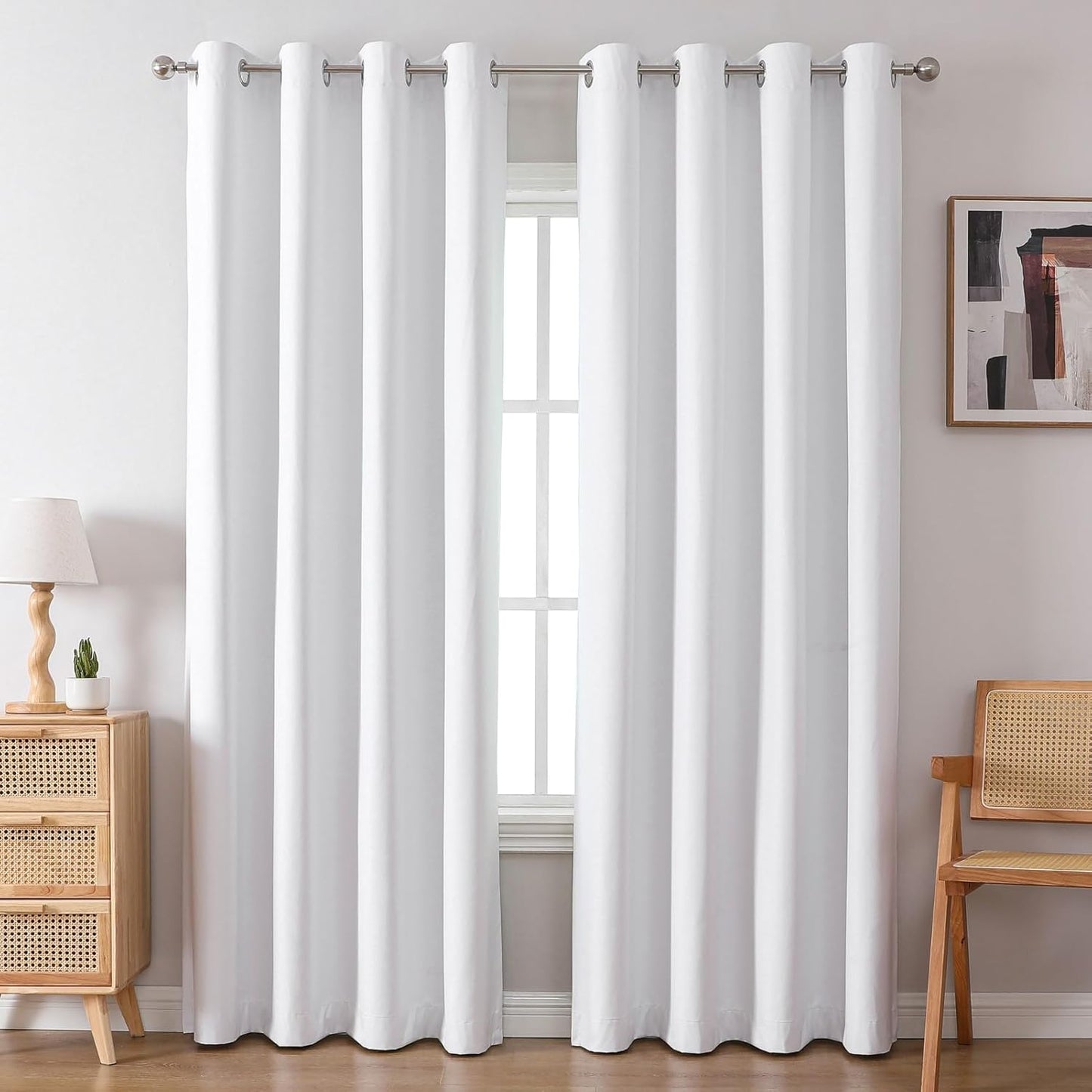 Room Darkening Blackout Curtains - Set of 2 Panels