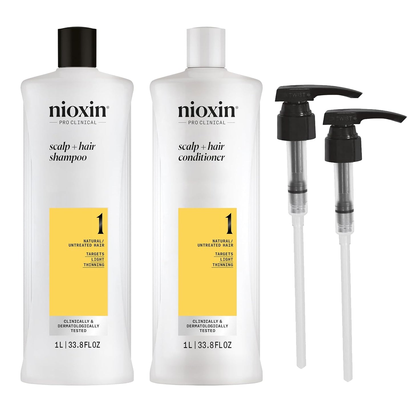 Nioxin Shampoo & Conditioner Liter Duo Sets for Thinning Hair